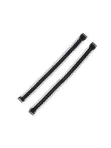 2 piezas Sujetador elegante y encantador con ribete de encaje, diseño de tirantes ajustables adecuado para estilo de hombros descubiertos, tirantes anchos con volantes, broche elástico antideslizante - Multicolor - Ver 17