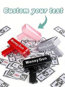 Reusable Personalized Spray Gun With Fake Banknotes - Perfect Wedding And Event Prop! - Multicolor - View 3