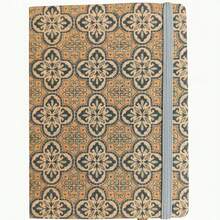 A6 Cork Fabric Retro Notebook, 200 Pages/100 Lined Pages, Pocket Journal With Round Corners And Binding Strap - D - View 11