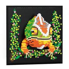 Chameleon Building Block Wall Hanging Toy Stress Relief Decor For Room - Multicolor - View 4