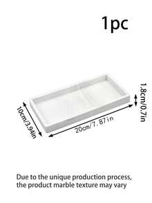 Square Silicone Aromatherapy Tray, No Holes, Bathroom Vanity, Marble Washbasin Tabletop Storage. - Multicolor - View 14