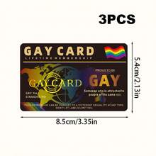 1/3/5张 LGBTQ+骄傲终身会员卡 - 双面梦幻彩虹条纹世界地图设计，男士身份证，非粘性长方形卡片，适合日常携带和骄傲活动，LGBTQ+礼物，节日配饰，现代风格，精湛工艺，热门单品，光滑表面，节日人群必备 - B - 查看 9