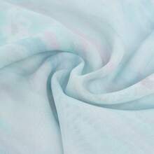 Daydance 女士芭蕾舞裙 成人印花系带短裙 芭蕾舞蓬蓬裙 滑冰裙 芭蕾舞演员舞蹈薄纱裙 - 淺藍色 - 查看 6