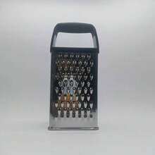 Máy thái đa năng bằng thép không gỉ 9 inch, thiết kế tay cầm chống trượt tiện dụng, có thể dễ dàng thái khoai tây, dưa chuột, cà rốt, sô cô la, bào và thái sợi, dụng cụ nhà bếp đa năng. - màu đen - Xem 4