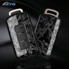 碳纤维纹理ABS汽车钥匙遥控器保护壳，耐用保护套，适用于欧蓝德、蓝瑟、日蚀、幻影智能钥匙 - 三菱A款 - 查看 2
