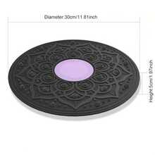 健身平衡板、跷跷板、平衡脚垫、平衡能力训练、康复训练瑜伽板、健身器材瑜伽垫、男女通用、紫色、灰色 - 彩色 - 查看 7