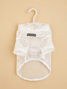 Lightweight Breathable Mesh Pet Sweatshirt, Suitable For Small Dogs And Cats In Summer - White - View 12