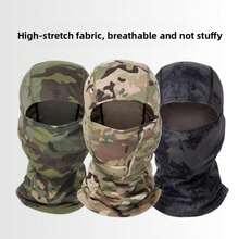 1pc Camouflage Balaclava Face Mask, Unisex Ski Mask, Football Mask, Lightweight Breathable Sun Protection Cycling Mask - Multicolor - View 12