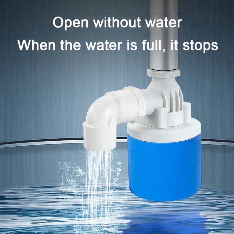 1/2" Horizontal Float Valve, Fully Automatic Water Level Control Float Valve, Maintains Water Level, Auto Shut Off, Mini Float Valve, No Electricity Needed, Suitable For Water Tanks, Towers, Pools