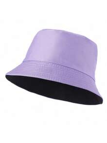 1 chiếc Mũ chống nắng đơn sắc có thể gấp lại được dành cho nam, thích hợp để đội hàng ngày - trắng - Xem 6