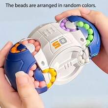 This Highly Challenging 3D Cylindrical Puzzle Toy Features Colorful Rotating Beads And A Creative Sliding Game Design, Which Can Help Relieve Stress And Train Focus. With A Smooth Handheld Design Made Of ABS Resin Material, It Is An Ideal Choice For Adults And Teenagers Who Love Brain Teasers And Hand Puzzles. It Also Makes A Great Halloween Prank Gift, Christmas Present, Thanksgiving Surprise, Birthday Gift, Office Desk Toy, And Holiday Party Favor (Available In Red, Blue, And Black). - Multicolor - View 23