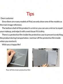 1pc Personalized Heart Sketch Pattern Tablet Protective Case, Suitable For 10th/11th/Pro 13 2025, Foldable Stand, Shock-Proof And Dust-Proof, Support Auto Wake/Sleep, Essential For Office/Study/Entertainment, Non-Magnetic - Multicolor - View 11