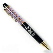 SNOOPY 1支装花生漫画签名笔套装，可爱卡通狗金属圆珠笔 | 高品质金色笔尖，色彩鲜艳的卡通图案印刷 | 书写流畅，适用于办公、学习和签名 | 非常适合返校、生日和圣诞节礼物 | 史努比粉丝必备文具 - 彩色 - 查看 8