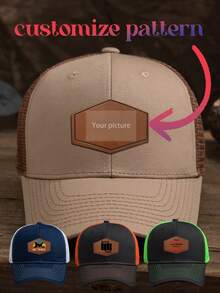 1 pezzo Cappellino da baseball in rete con incisione laser personalizzata, unisex, possibilità di personalizzare con testo/nome/logo/slogan, casual da esterno, protezione UV, regolabile, traspirante, cappellino da baseball in rete, berretto da camionista, regalo per amici/adolescenti/genitori/coppie/San Valentino/Festa della Mamma - Marcatore circolare - Testo - Visualizzare 14