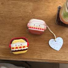 Cute Pink & Yellow Strawberry Cream Cake Expression Pro 2 Case, Compatible With Apple Pro, 3/4, Minimalist Design Compatible With Airpods 1/2, Lovely Case For Women - Multicolor - View 3