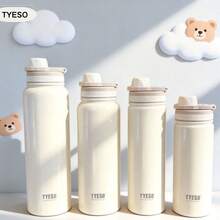Garrafa térmica infantil TYESO copo térmico 600-1200ml, em aço inoxidável de material seguro e saudável, livre de BPA. Garrafa termica para escola portátil, ideal para crianças. Mantém bebidas quentes por 12–24 horas e frias por até 24 horas. Pode ser usado como pote térmico para bebidas, lanches, doces, snacks e sopas quentes. Essencial para a volta às aulas, indicado para escola, esportes, viagens e uso diário. Garafa de água para escolaLembrancinhas para mulheres, lembrancinha personalizada. - Aleatório - Visão 8