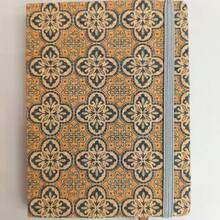 A6 Cork Fabric Retro Notebook, 200 Pages/100 Lined Pages, Pocket Journal With Round Corners And Binding Strap - D - View 9