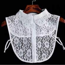Elegant Lace Trim Detachable Collar, Versatile Lace Shirt Collar For Ladies - Multicolor - View 4