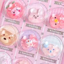 可爱球形动物摇摆贴纸 梦幻水晶蝴蝶3D摇摆贴纸 - 彩色 - 查看 1