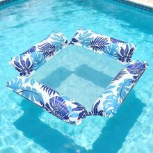 1件充气泳池床，泳池漂浮椅，泳池派对座椅漂浮床，适合成人夏季日光浴、沙滩、泳池派对 - 彩色 - 查看 5