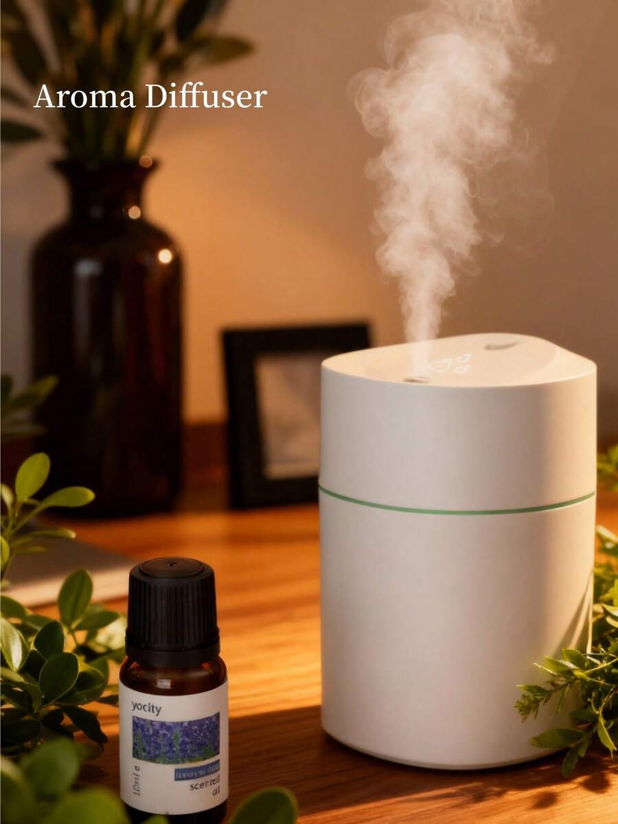 1个/2个装香薰精油扩散器，香薰精油加湿器，适用于办公室和家庭，营造居家放松氛围，卧室氛围，节日礼物 - Mist - 查看 1