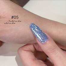 MIANEL 12ml Icy Blue Glitter Gel Nail Polish, 2026 New Arrival Super Shiny Nail Polish In Blue, White, Green, Red Colors, UV Gel Nail Polish Suitable For Spring, Valentine's Day, Professional Salon Use - Multicolor - View 16