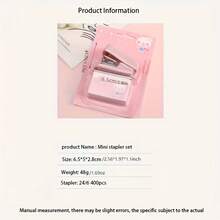 Morandi Mini Stapler, Small Handheld Stapler Set For Students And Office, School Supplies, Back To School & New Year Gift - Single Piece - View 2