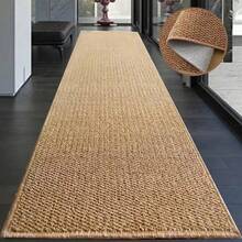 1pc Highly Absorbent Long Hallway Carpet, Low Pile Large Neutral Living Room Carpet, Home Use Rug - Multicolor - View 6