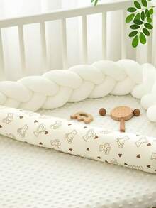 Baby Side Lying Pillow, Muslin Cylindrical Pillow, Infant Cuddle Pillow, Removable & Washable, Newborn Anti-Roll Pillow - Multicolor - View 11