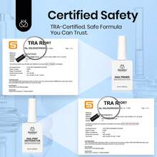 Beetles 4 Pcs 15ml Gel Top Coat And Base Coat Set With Nail Dehydrator And Primer Professional Nail - Clear Base & Top Coat with Dehydrator & Primer - 查看 5