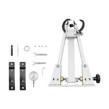 Bike Wheel Truing Stand Bicycle Rim Alignment Tool With Gauges For Repair And Maintenance Home Workshop - Silver - View 10