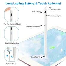 1pc Capacitive High Precision High Sensitivity Screen Stylus Pen With Magnetic Anti-Mistouch Design, Suitable For 2025 2024 2023 2022 2021 2020 2019 2018 4 5 9th 10th Air 5 Series - View 4