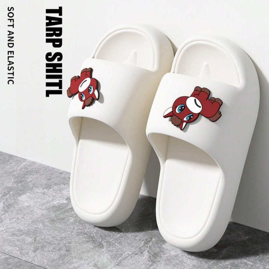 女士拖鞋，EVA浴室凉鞋，夏季室内情侣拖鞋，简约可爱沙滩鞋，适合户外穿着