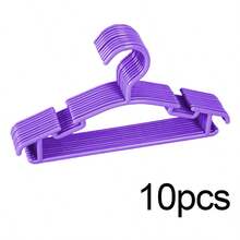 10/20pcs Kids Hangers, 10.63 Inch Small Plastic Children's Clothes Hooks, Durable Non-Slip Hangers, Kids Hangers, Baby Hangers, Plastic Baby Clothes Hangers, Extremely Durable Children Hangers, Toddler Hangers, Baby Room Clothing Storage - Multicolor - View 20