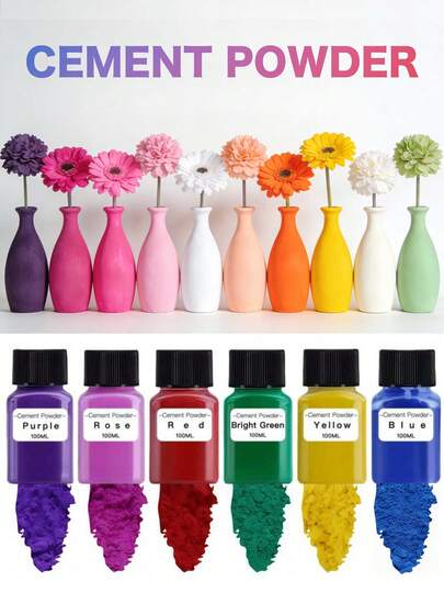 100ml/3.38oz Polvo de pigmento a base de agua, adecuado para yeso, manualidades de resina epoxi, joyería, coloración de velas, cemento, teñido de pintura, polvo colorante multiusos para manualidades, fácil para principiantes