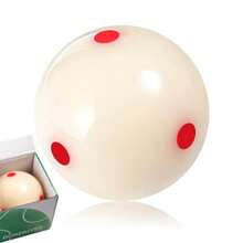 Pro-Cup Pool Cue Ball 2 1/4" 6 Red Dots AAA-Grade Regulation Size Pool Billiard Training Cue Ball 1 Packgift - Red Dot - View 7