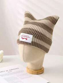 1pc Unisex Fashion Car Logo Knit Beanie Hat, Suitable For Autumn/Winter Daily Wear - A - View 15
