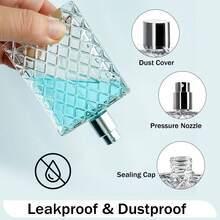 100ml Glass Perfume Spray Bottle, Refillable, Transparent Fine Mist Sprayer Bottle With 1 Straw, 1 Sprayer Head And 1 Funnel, Suitable For Essential Oils, Cosmetics And DIY Perfumes - Multicolor - View 6