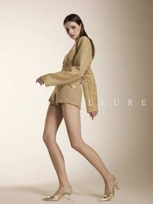 1双女士经典百搭连裤袜 - 無色 - 查看 7