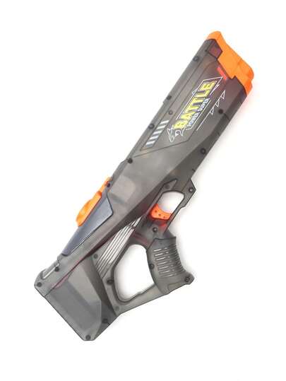 Pistola de agua totalmente automática de doble boquilla, pistola de agua eléctrica para juegos de batalla al aire libre en la playa para niños, con luces LED geniales, apta para mayores de 3 años, regalo de Eid/cumpleaños