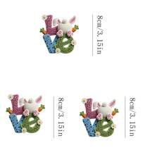 1/2/3片装复活节爱心DIY热转印贴片，适用于儿童服装T恤、连帽衫、帆布包、帽子、枕头等。 - L+S - 查看 4