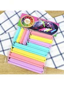 Clips de sellado de alimentos multipaquete, set de clips de preservación hermética - Multicolor - Ver 9