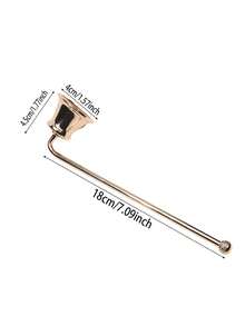 1pc Stainless Steel Bell-Shaped Candle Snuffer With Long Handle, For Extinguishing Candle Flames - Multicolor - View 3