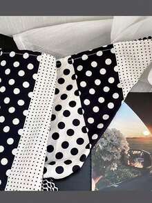 Casual Vacation Polka Dot Sun Protection Headscarf - A - View 6