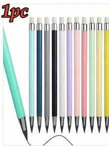 1-12pcs New HB Eternal Pencils, Black, High-Tech, Unbreakable, No Need To Sharpen, Sketching Pencils, Father's Day Gift, Mother's Day Gift, Gift For Friends - 12 Color Schemes - View 14