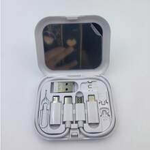 FCV 多功能USB充电线适配器套装，包含镜子、USB-C转Lightning适配器、USB-A和Type-C转Micro/Type-C/Lightning转换器、数据传输器、读卡器、取卡针、手机支架 - 彩色 - 查看 19