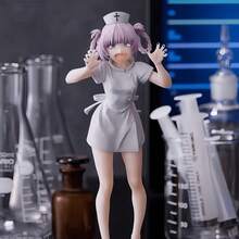 1pc Vampire Nurse Anime Style PVC Desktop Figure - White Collectible Model With Expressive Eyes, Cute Gothic Decor Suitable For Gaming Room And Anime Fans, Animated Statue - Multicolor - View 4