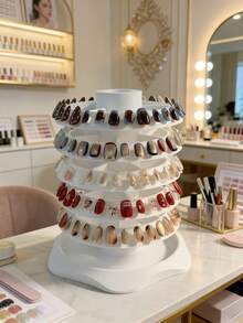 Multi-Tier 360° Rotating Nail Art Display Stand Multi-Layer Rotating Nail Art Display Rack - Professional Nail Color Sample Organizer It Is Perfect For Nail Artists And Fans To Organize And Showcase Their For Nail Stickers,Back To School - View 2