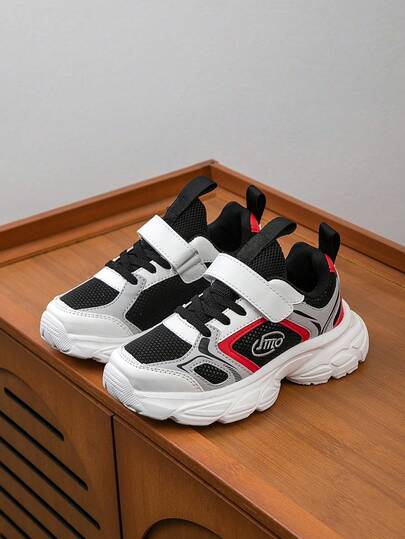 1 Pair Unisex Kids' Colorblock Comfortable Versatile Lightweight Outdoor Sports Shoes, Fashion Casual Sneakers