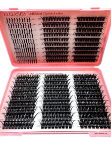 大容量睫毛册,包含40D、60D、80D、100D和120D睫毛,下睫毛及睫毛簇套装,570片俄罗斯睫毛嫁接套装,3D浓密睫毛簇,尖头睫毛簇,浓密单根睫毛簇,DIY仙女/漫画风格睫毛,8-18mm混合长度,自然柔软,多种类型,适合各种风格,可重复使用的化妆配件,睫毛簇,单根睫毛,假睫毛 - D - 查看 12